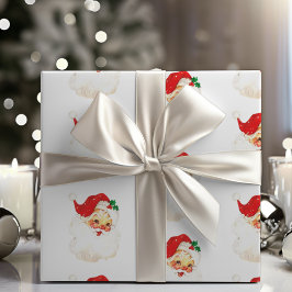 ミッドセンチュリーすてきヴィンテージサンタクロース ラッピングペーパー