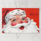 ミッドセンチュリーのサンタクロースのクローズアップ ペーパーパッド (正面)