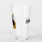 ミッドセンチュリーのヒッピー黒猫 タンブラーグラス (左)