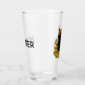 ミッドセンチュリーのヒッピー黒猫 タンブラーグラス (右)