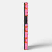 ミッドセンチュリーのピンクとオレンジのパタモダンーン Case-Mate iPhoneケース (裏面 / 右)