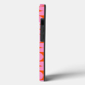ミッドセンチュリーのピンクとオレンジのパタモダンーン Case-Mate iPhoneケース (裏面 / 左)