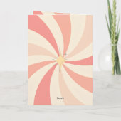  ミッドセンチュリーのフェリズ・ナビダード  フォトとメッセージ カード (裏面)