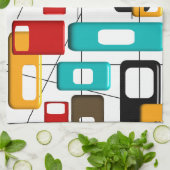 ミッドセンチュリーの幾何モダンデザインギフト キッチンタオル (折り畳み)