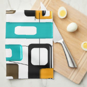 ミッドセンチュリーの幾何モダンデザインギフト キッチンタオル (四つ折り)