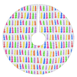 ミッドセンチュリーの数々のクリスマスツリー ブラッシュドポリエステルツリースカート