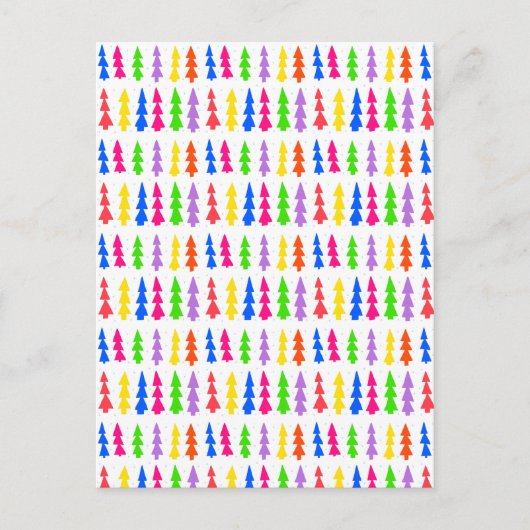 ミッドセンチュリーの数々のクリスマスツリー ポストカード (正面)