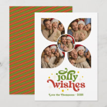 ミッドセンチュリーの楽しいレトロ写真コラージュクリスマス