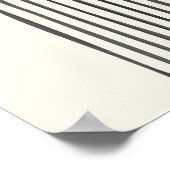 ミッドセンチュリーの水の色のアーチのバランス ポスター (角)