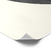 ミッドセンチュリーの水彩円 ポスター (角)