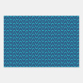 ミッドセンチュリーの水玉模様で色を選択モダン ラッピングペーパーシート (正面)