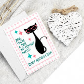 ミッドセンチュリーの猫、ハッピー マザーズデー シーズンカード