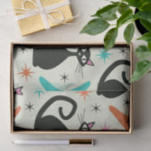 ミッドセンチュリーの黒猫とブーメラン 薄葉紙 (ギフト)