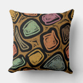 ミッドセンチュリーアトミックスタイル大きい石スネジー クッション (正面)