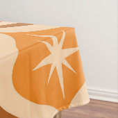 ミッドセンチュリーアトミックスターバストオンオレンジオギー テーブルクロス (インサイチュ)