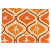 ミッドセンチュリーアトミックスターバストオンオレンジオギー ラージペーパーバッグ (裏面)