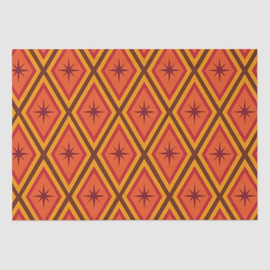 ミッドセンチュリーアトミックスターバストオンレトロダイヤモンド 薄葉紙 (正面)