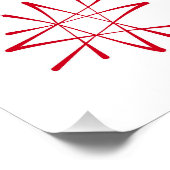 ミッドセンチュリーアトミックマルティニアートプリント ポスター (コーナー)