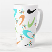 ミッドセンチュリーアトミックラテマグカップ カフェラテマグ (右アングル)