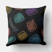 ミッドセンチュリーアトミック大きい石スネジー クッション (裏面)