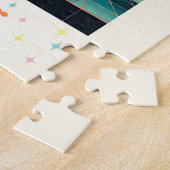 ミッドセンチュリーアトミック未来的シトラスマルティーニバー ジグソーパズル (側面)