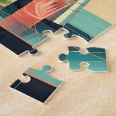 ミッドセンチュリーアトミック未来的シトラスマルティーニバー ジグソーパズル (側面)