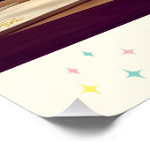 ミッドセンチュリーアトミック未来的パーティールーム ポスター (コーナー)