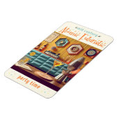 ミッドセンチュリーアトミック未来的パーティールーム マグネット (左側)