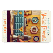 ミッドセンチュリーアトミック未来的パーティールーム マグネット (横)