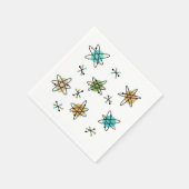 ミッドセンチュリーアトミック紙ナプキンス スタンダードカクテルナプキン (角)