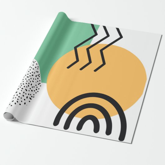 ミッドセンチュリーアモダンート  ラッピングペーパー (アンロールド)
