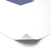 ミッドセンチュリーアーチ – 青とベージュ フォトプリント            (角)