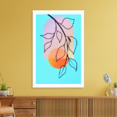 ミッドセンチュリーアールデコ、大規模な完成 キャンバスプリント (インサイチュ (リビング))