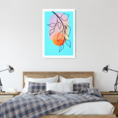 ミッドセンチュリーアールデコ、大規模な完成 キャンバスプリント (インサイチュ (寝室))