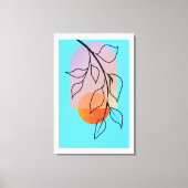 ミッドセンチュリーアールデコ、大規模な完成 キャンバスプリント (正面)