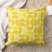 ミッドセンチュリーイエロータイル クッション (ブランケット)