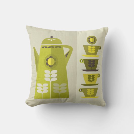 ミッドセンチュリーインスパイアコーヒポットクッション クッション (正面)