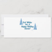 ミッドセンチュリーウィンターハウシズレトロクリスマスカード (裏面)