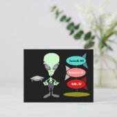 ミッドセンチュリーエイリアンUFO目撃ホットスポットポストカード ポストカード (スタンド正面)