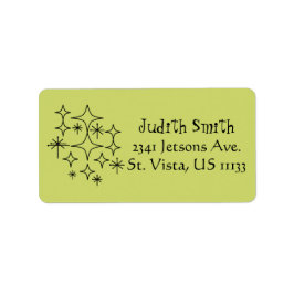 ミッドセンチュリーエモダンラダイヤモンドスターバストカスタム ラベル