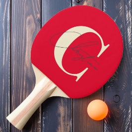 ミッドセンチュリーエレガントモノグラムさくらんぼ選択ピンク 卓球ラケット