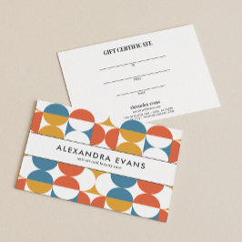 ミッドセンチュリーオレンジブルーイエロービジネス