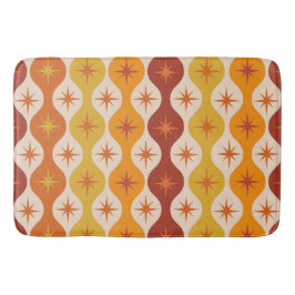 ミッドセンチュリーオレンジ原子スターバストオンギー バスマット