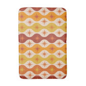 ミッドセンチュリーオレンジ原子スターバストオンギー バスマット (正面縦)