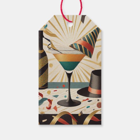 ミッドセンチュリーカクテルアワー – New Yeve ギフトタグ (裏面)