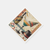 ミッドセンチュリーカクテルアワー – New Yeve スタンダードカクテルナプキン (角)