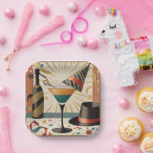 ミッドセンチュリーカクテルアワー – New Yeve ペーパープレート (パーティー)