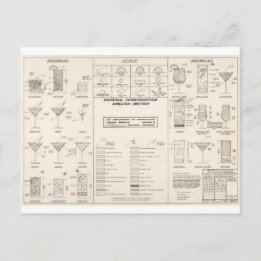 ミッドセンチュリーカクテル建築表 ポストカード