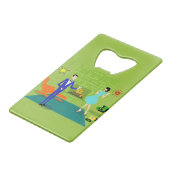 ミッドセンチュリーカモダンップルボトルオープナー クレジットカード栓抜き (正面アングル)