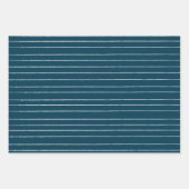 ミッドセンチュリーカラフルクリスマスオーナメントデザイン ラッピングペーパーシート (正面3)